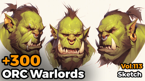 +300 ORC Warlords Sketch Reference(4k)