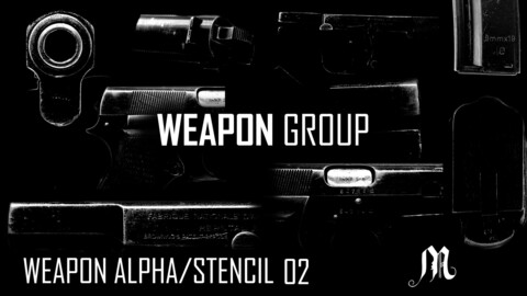 Weapon Stencil pack 02 with "Alpha-Switcher"