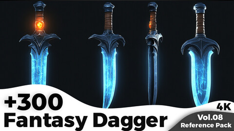 +300 Fantasy Dagger Reference Images(4k)