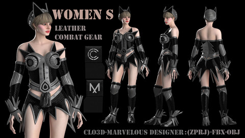 *Women's Leather Martial Arts Clothing Design