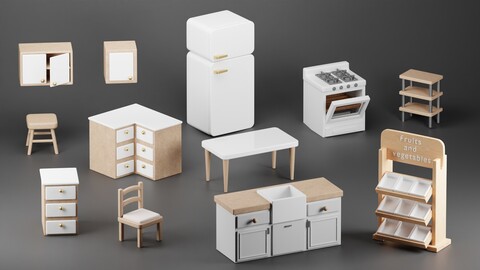 Kitchen furniture set