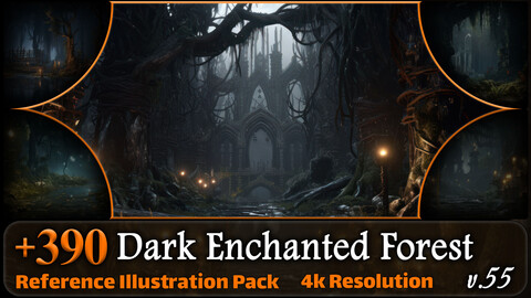 390 Dark Enchanted Forest Reference Pack | 4K | v.55