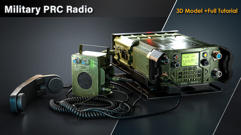 Military PRC Radio / 3D Model + Full Tutorial