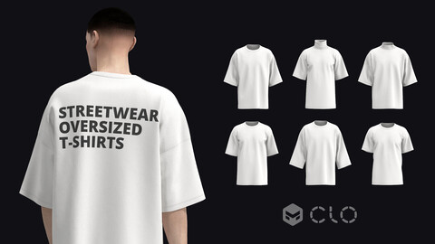 OVERSIZED T-SHIRTS PACK / zprj obj fbx highpoly