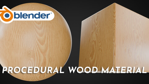 Procedural Wood Material | Blender Shader Nodes