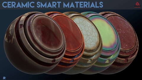 Ceramic and glaze smart materials