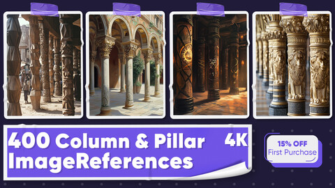 400 Column And Pillars Image References - Vol 01