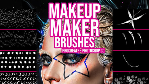 Makeup Brushes for Photoshop and Procreate