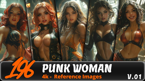 PUNK WOMAN VOL. 01/ 4K/ Reference Image