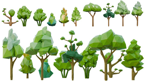 Deconstruction Stylized Tree Pack