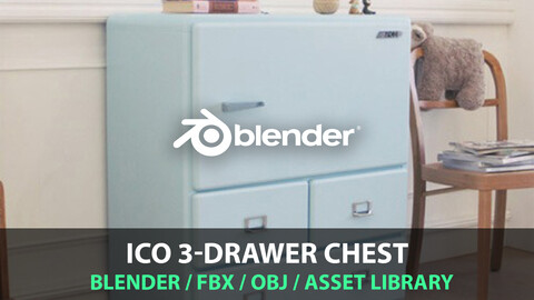 ico 3-drawer chest