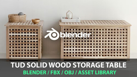 TUD solid wood storage table