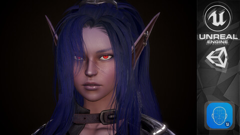 Dark Elf Rogue - Female Character