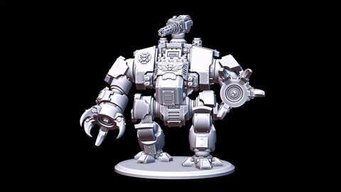 Custom Brutalis Dreadnought Warhammer 40k 3D print model Primaris Space Marine