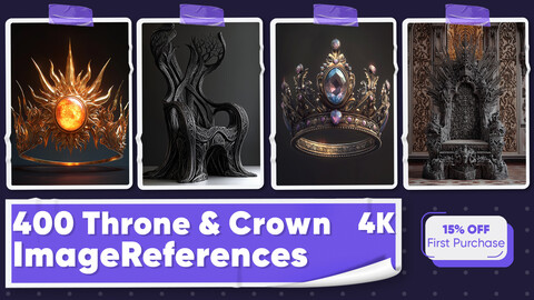 400 Throne And Crown Image References - Vol 01