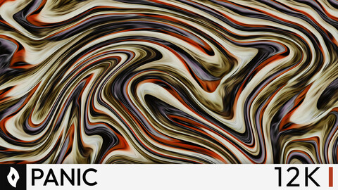 FLUID ART: "Panic" | Abstract Background