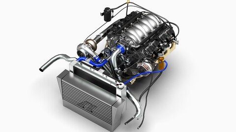 5.3L Chevy LS V8 Turbocharged Engine