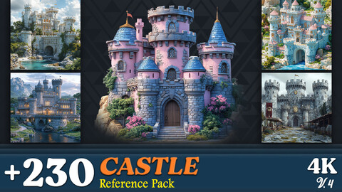 +230 / Castle Reference Pack / Vol.4 / 4K