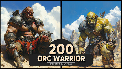 Orc Warrior 4K Reference/Concept Images