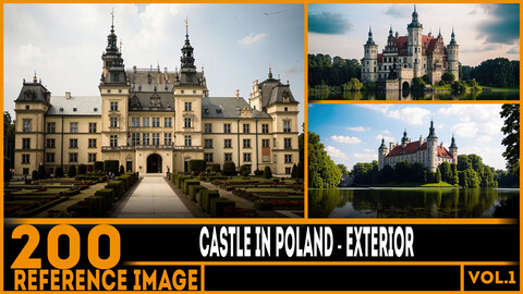 200 ART - Castle in Poland - Exterior Reference 4K Package vol.1