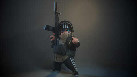 Lil'Killa figure (Tarkov fanart)