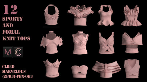 12 different women's crop