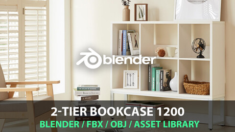 2-tier bookcase 1200