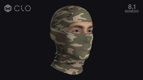 TACTICAL SKI MASK / zprj obj fbx highpoly