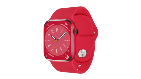 Apple Watch 8 Series - PRODUCTRED Aluminium Case with Sport Band 3ds Max