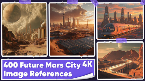 400 Future Mars City Image References - Vol 01