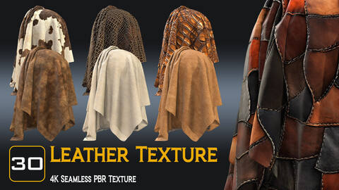 30 Leather Fabric Texture