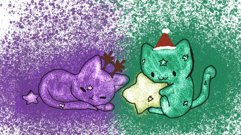 Christmas Cats wishing you a merry Christmas from around the world. A collection of Png files