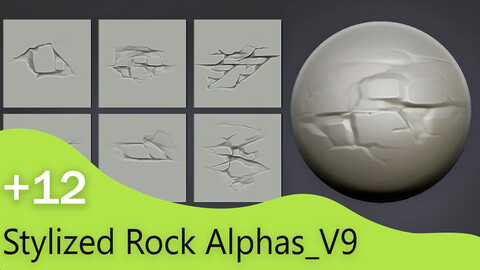 Stylized Rock Alphas_V9