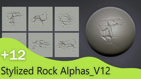 Stylized Rock Alphas_V12