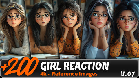 GIRL REACTION VOL. 07/ 4K/ Reference Image