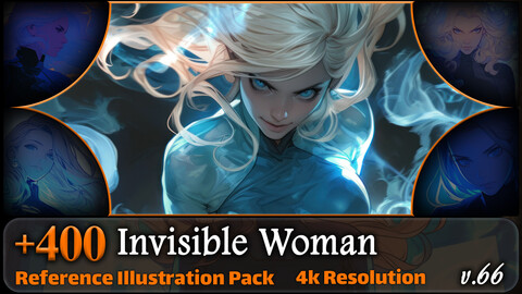 400 Invisible Woman Reference Pack | 4K | v.66