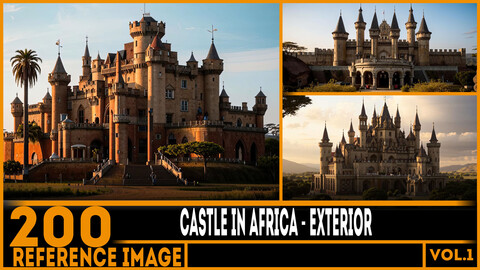 200 ART - Castle in Africa - Exterior Reference 4K Package vol.1