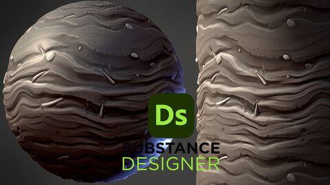 Stylized Beach Dark Sand - Substance 3D Designer