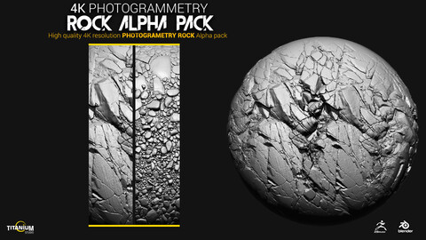 4K Photogrammetry Rock Alpha