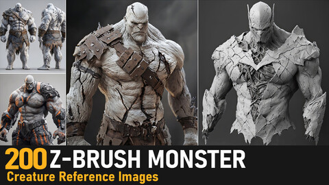 Z-brush Monster|4K Reference Images