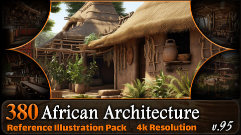 380 African Architecture Reference Pack | 4K | v.95