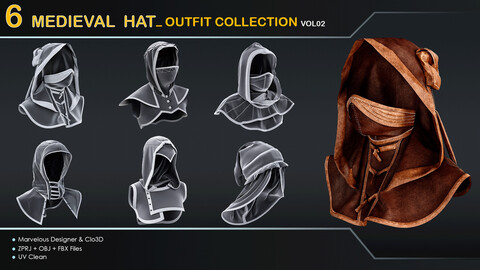 Medieval Hats_Outfit collection_vol02