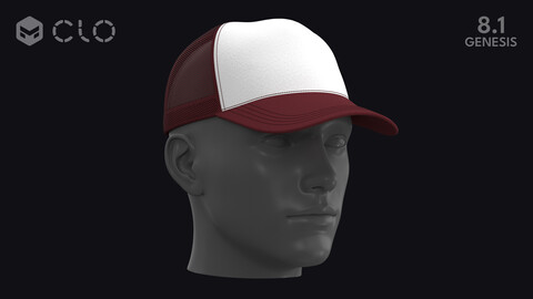 BASIC TRUCKER CAP – zprj obj fbx highpoly