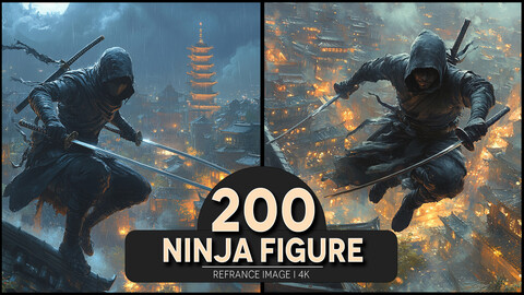 Ninja Figure 4K Reference/Concept Images