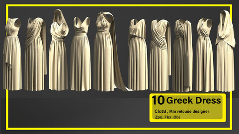 10 in 1 Greek Dress Pack