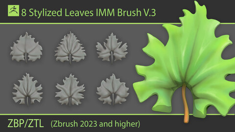 Stylized Leaves IMM Brush V.3