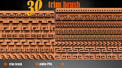 30  pattern Trim Brush vol 1