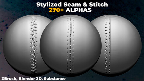 270+ Stylized Seam & Stitch Alphas