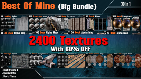 Best OF Mine - BIG BUNDLE - ( + 2400 Textures )-( Vol.01 to Vol.30 ) - with 60% OFF!!!