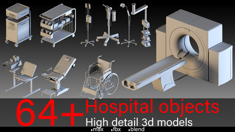 64+ Hospital Objects